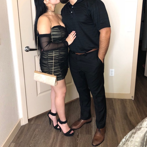 Black sheer midi dress🔥 - Picture 5 of 12